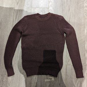 AllSaints Brown Male Knitted Sweater